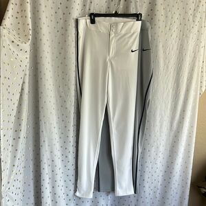 Bundle of 2 Nike White and gray baseball Pants with Black Accents